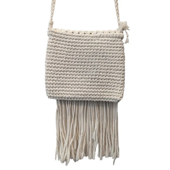 Macrame Crossbody Bag - Picture 3 of 10